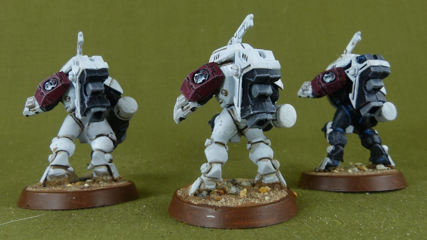 Xv 25 Stealth battle suits - Tau - Painted - Warhammer AoS 40k #2V8