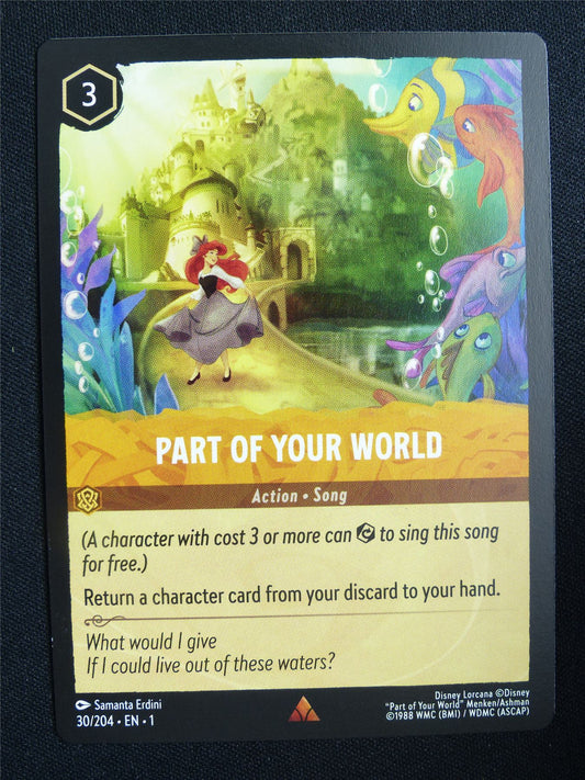 Part of Your World 30/204 - Lorcana Card #18A