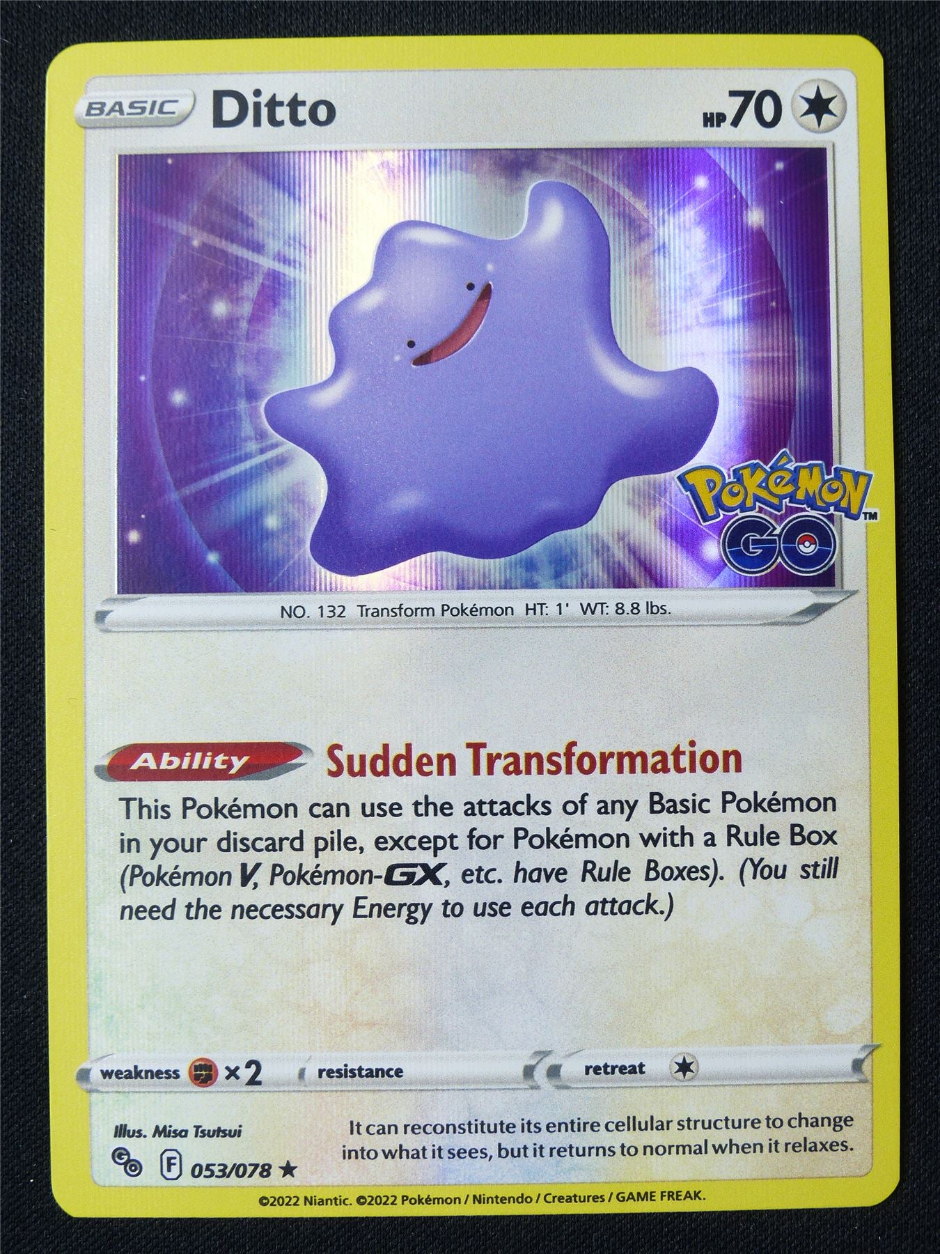 Ditto 053/078 Holo - Pokemon Card #1CY