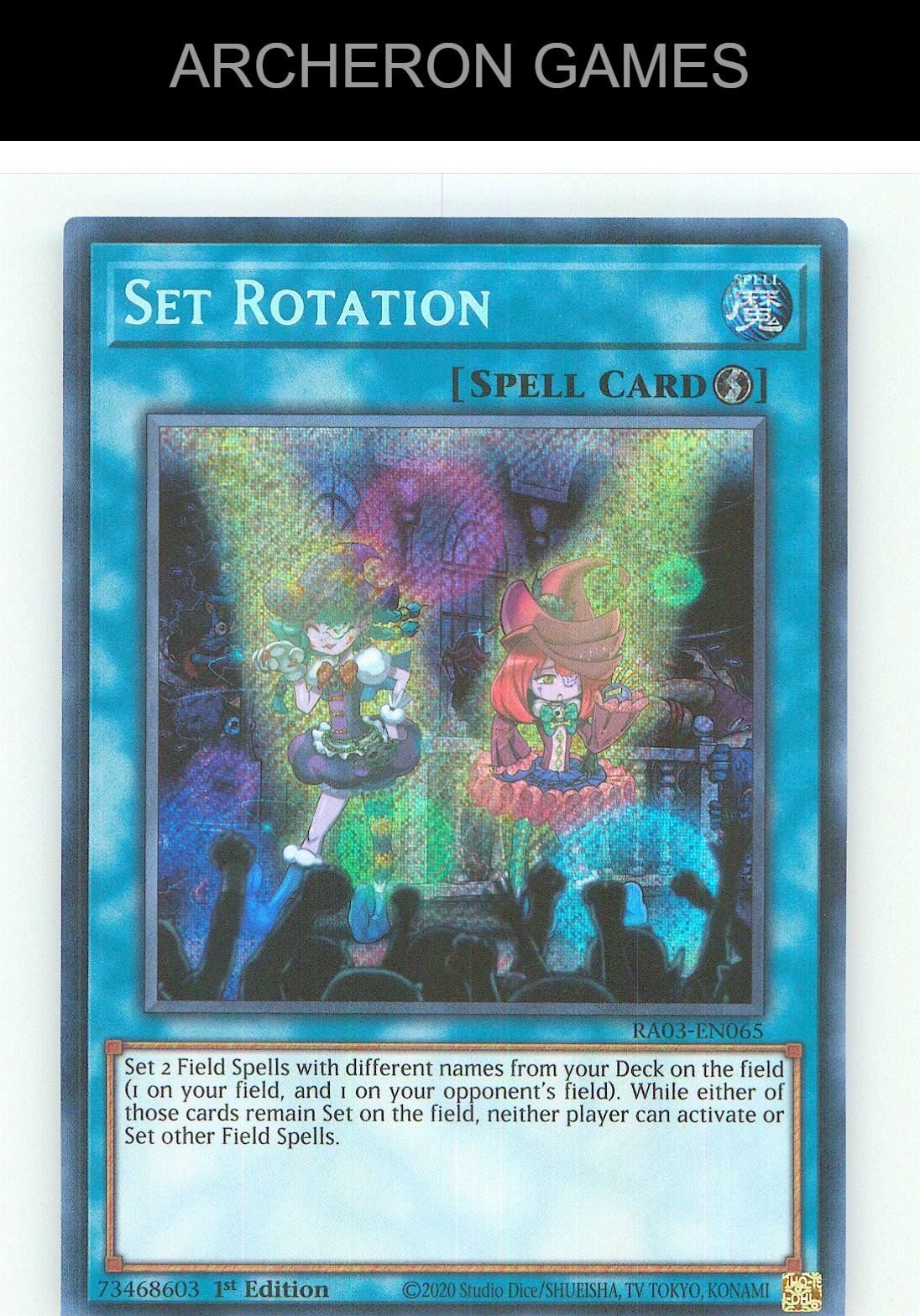 Set Rotation (PCR) Prismatic Collector's Rare YUGIOH Card 1st Edition