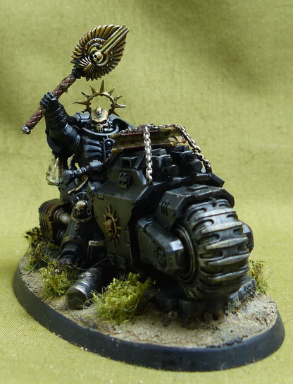 Chaplain on Bike painted - Blood Angels - Warhammer 40K #3YY