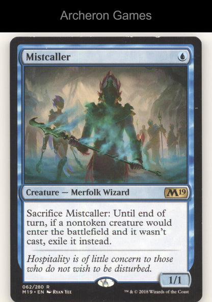 Mistcaller 62 R MTG Card Core Set 2019
