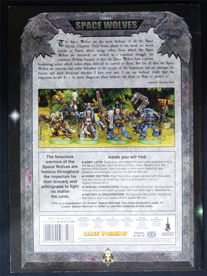 Space Wolves 3rd Edition Codex 2000 Softback - Warhammer 40K #1OZ
