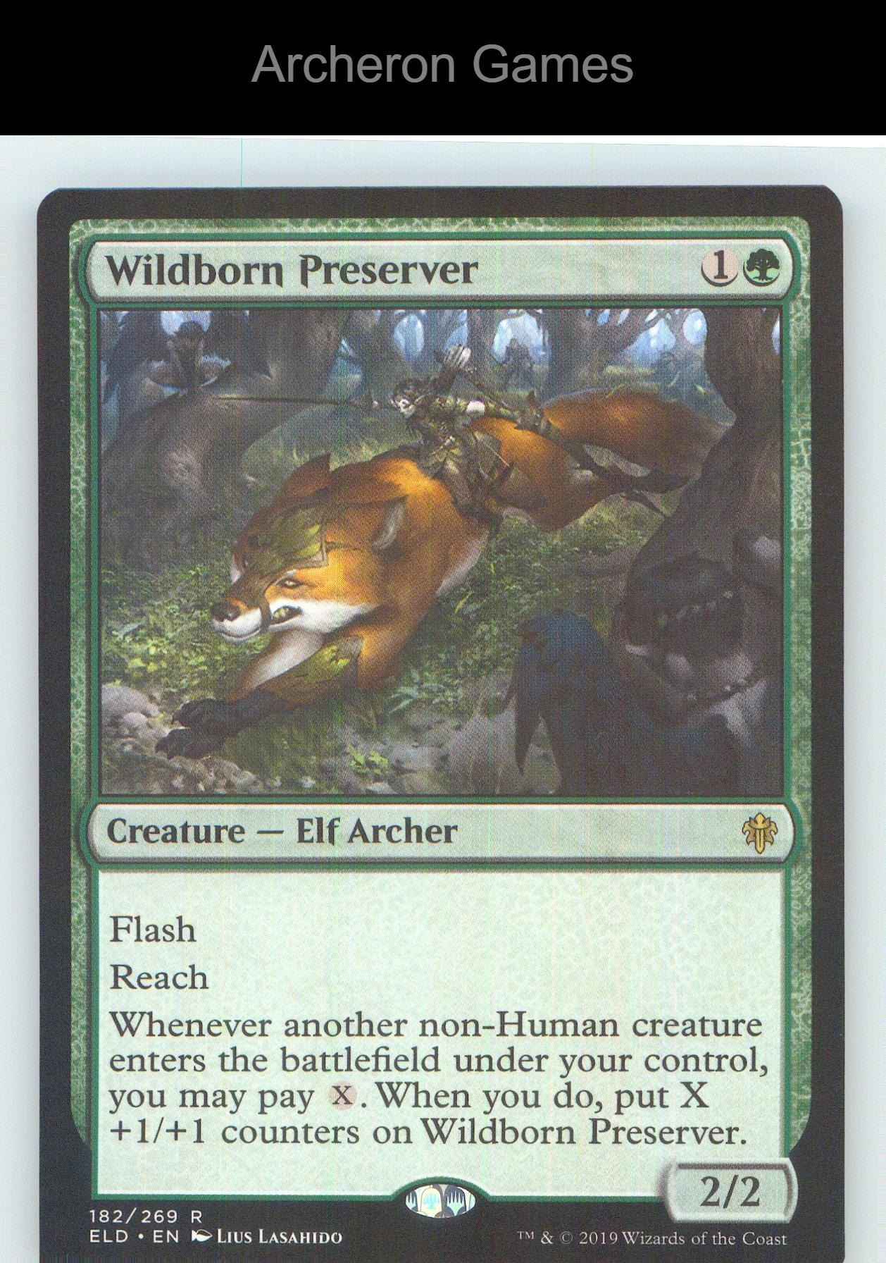 Wildborn Preserver ELD 182 R MTG Card NM/EX+