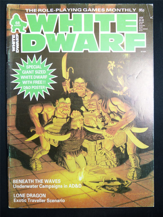 Vintage White Dwarf #68 OOP - Warhammer Magazine #LL