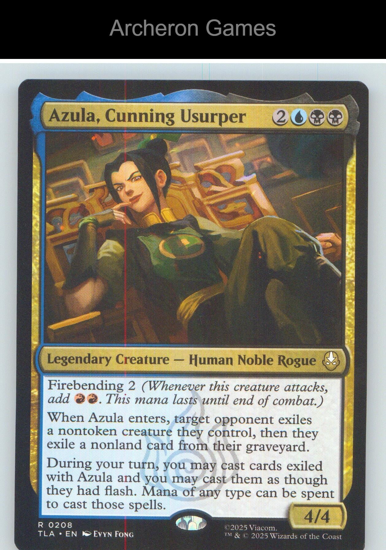 Azula, Cunning Usurper TLA 208 R MTG Card NM/EX+