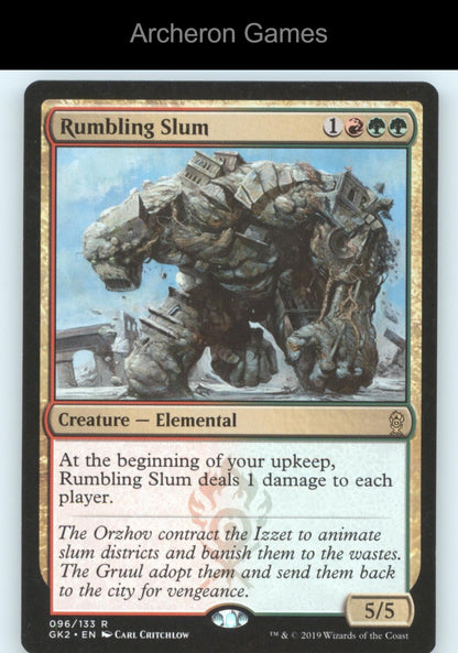 Rumbling Slum 96 R MTG Card Ravnica Allegiance: Guild Kits