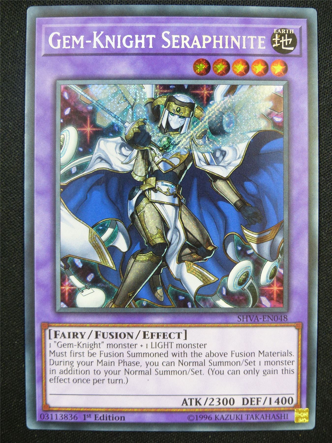 Gem-Knight Seraphinite SHVA Secret Rare - 1st ed Yugioh Card #6B