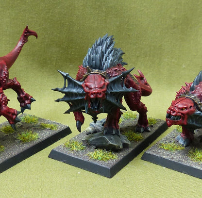 Flesh Hounds painted - Daemons of Chaos - Warhammer Old World #404