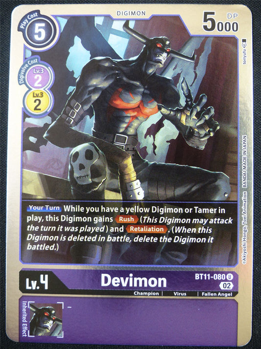 Devimon BT11-080 U Foil - Digimon Card #4DU