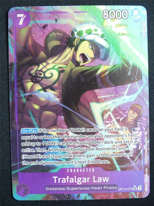 Trafalgar Law OP12-073 SR Alt Art - One Piece Card #4L