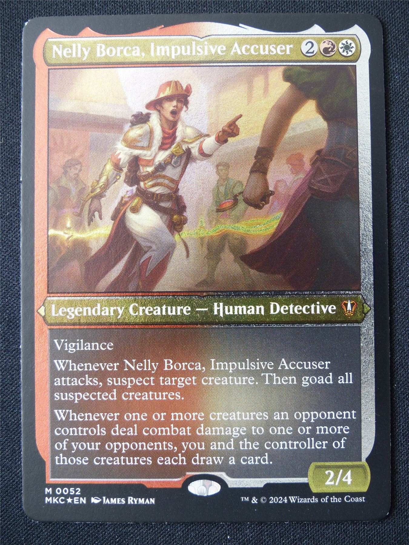 Nelly Borca Impulsive Accuser Foil Thick Card Commander - MKC - Mtg Card #BC