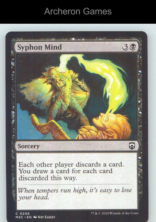 Syphon Mind (Ripple Foil) 206 C MTG Card NM/EX+