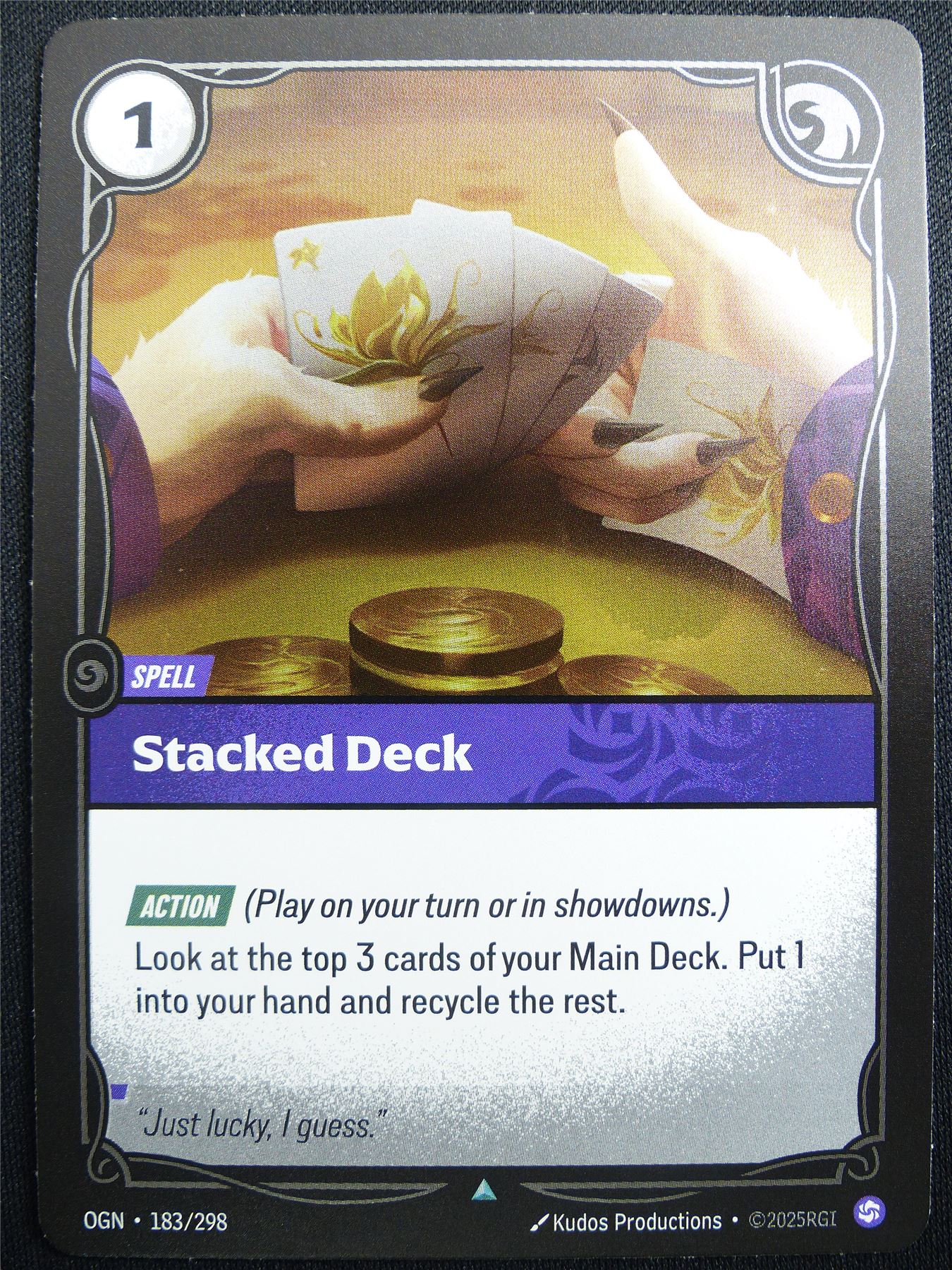 Stacked Deck 183/298 Uncommon Foil - OGN - Riftbound Card #2DT