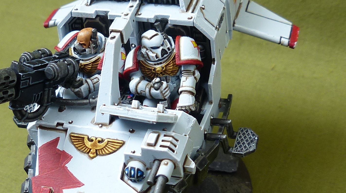 Land Speeder - Space Marines White Scars - Warhammer 40K #2G4