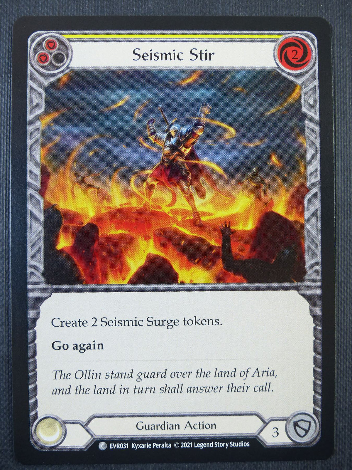 Seismic Stir Yellow - 1st ed Everfest - Flesh & Blood Card #6EK