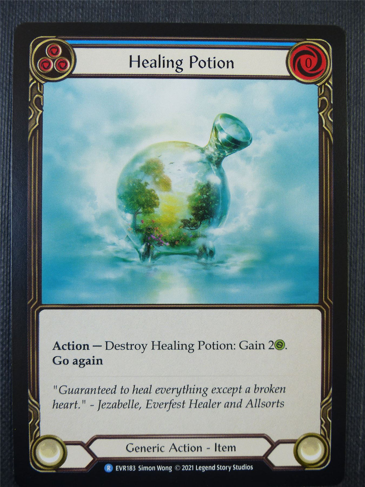 Healing Potion Blue - 1st ed Everfest - Flesh & Blood Card #6I8