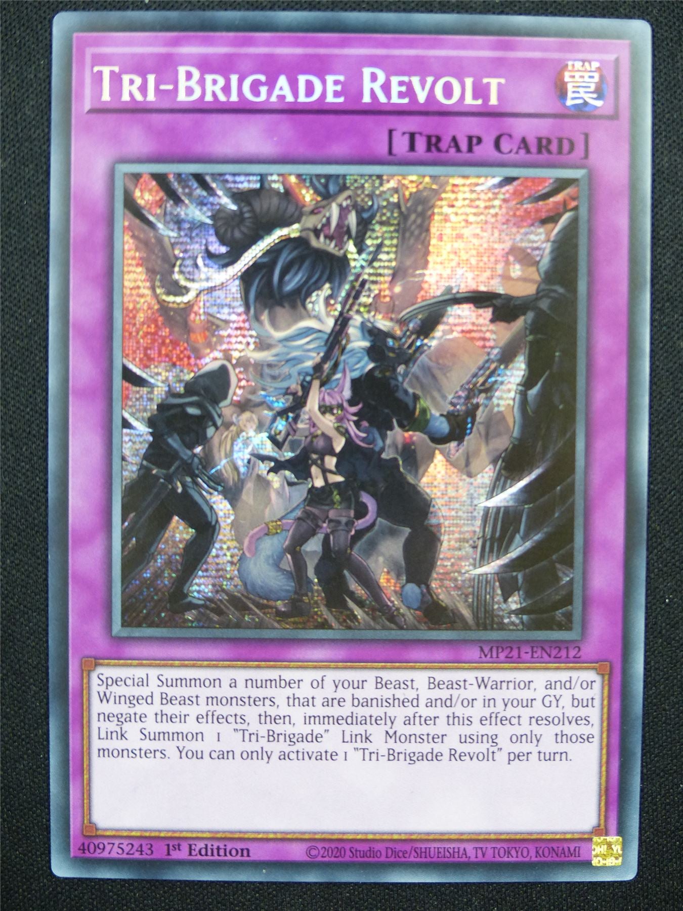 Tri-Brigade Revolt MP21 Secret Rare - 1st ed Yugioh Card #3Q