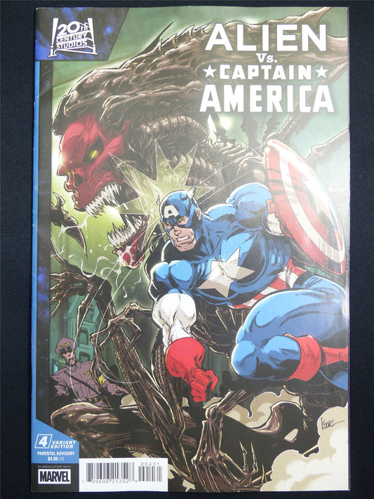 ALIEN vs Captain America #4 - Marvel Comic #2FC