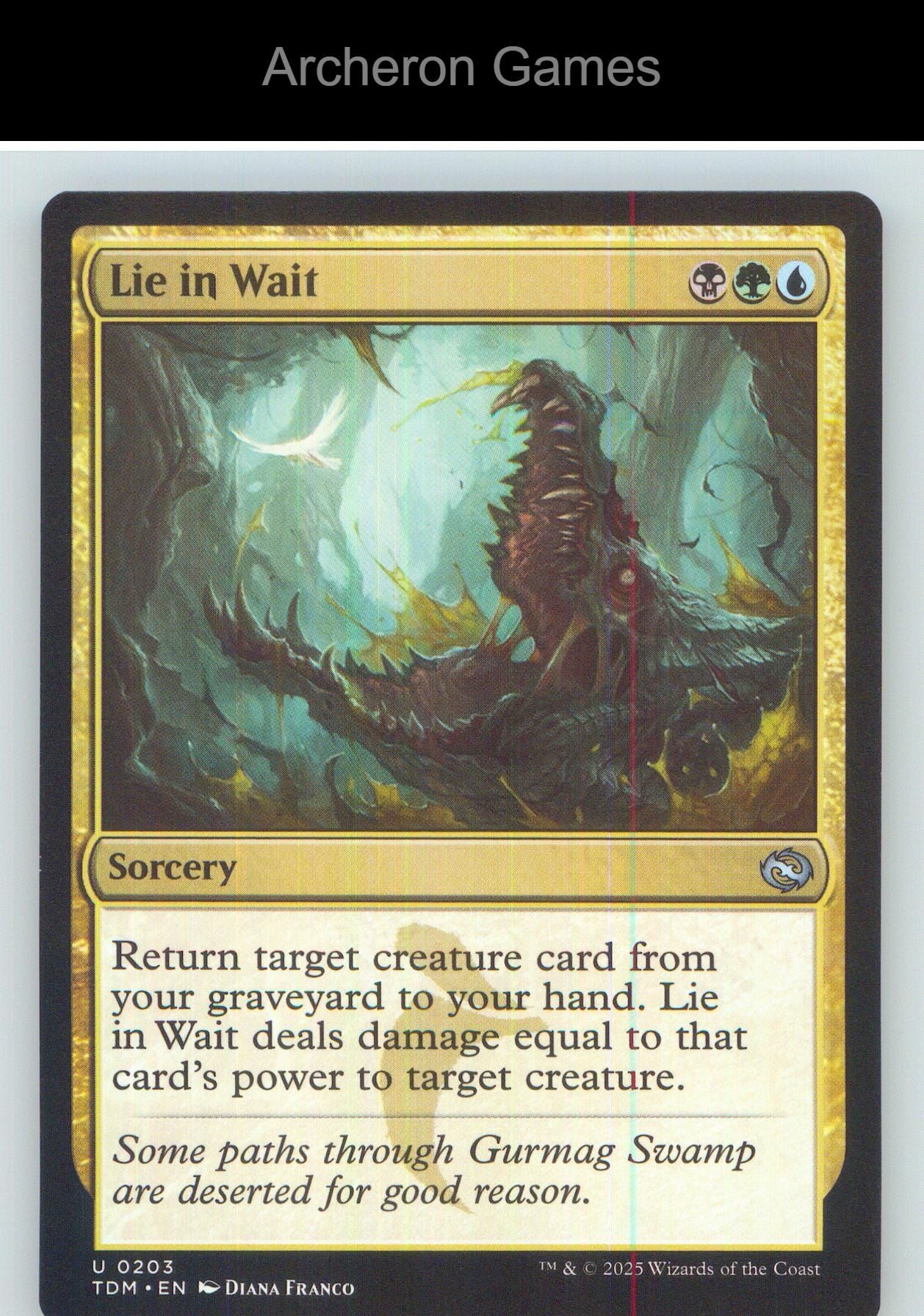 Lie in Wait TDM 203 UC MTG Card NM/EX+