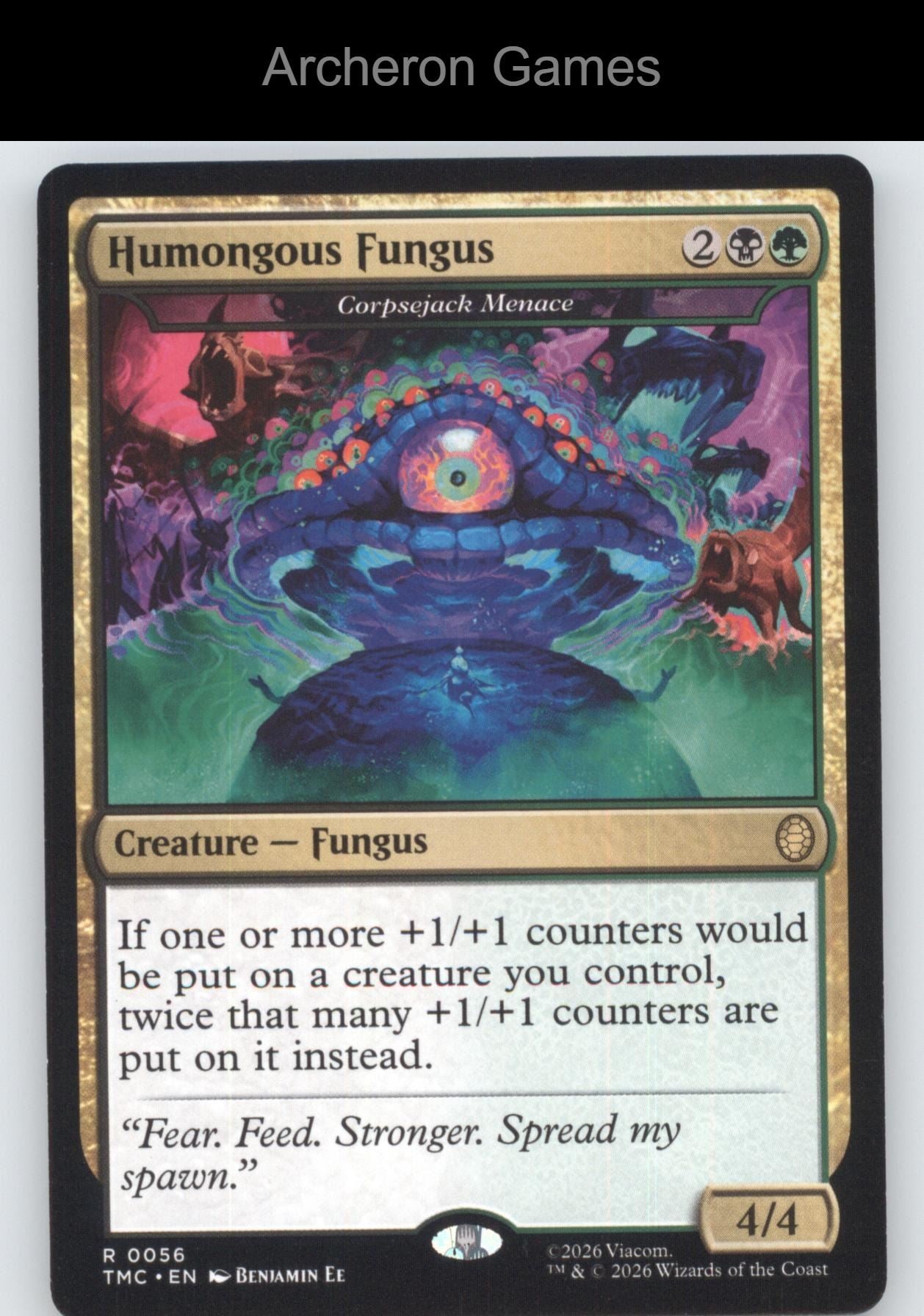 Humongous Fungus -Corpsejack Menace TMC 56 MTG Card:Teenage Mutant Ninja Turtles