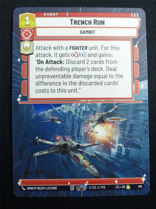 Trench Run 418 Hyperspace - Star Wars Unlimited Card #4HA