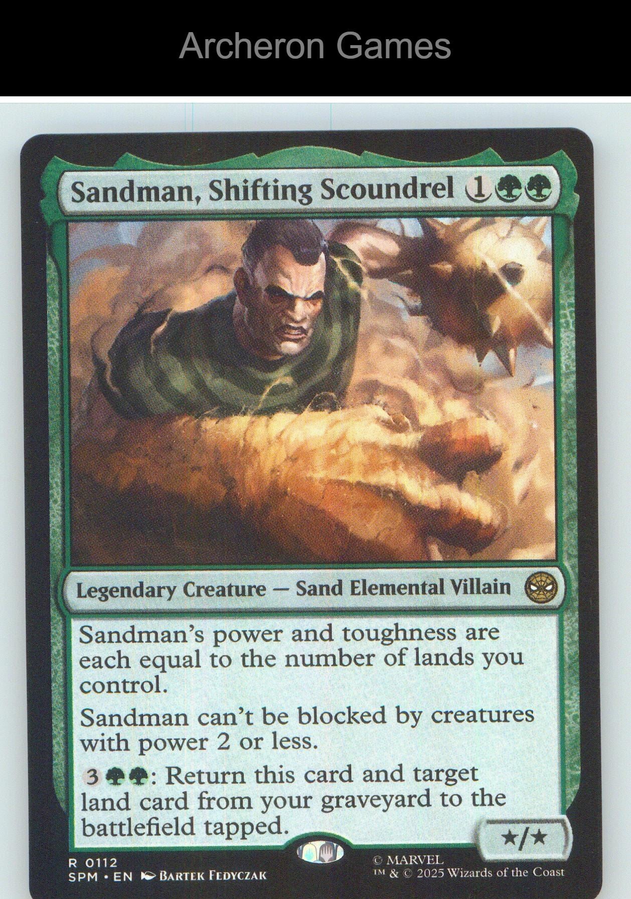 Sandman, Shifting Scoundrel SPM 112 R MTG Card NM/EX+