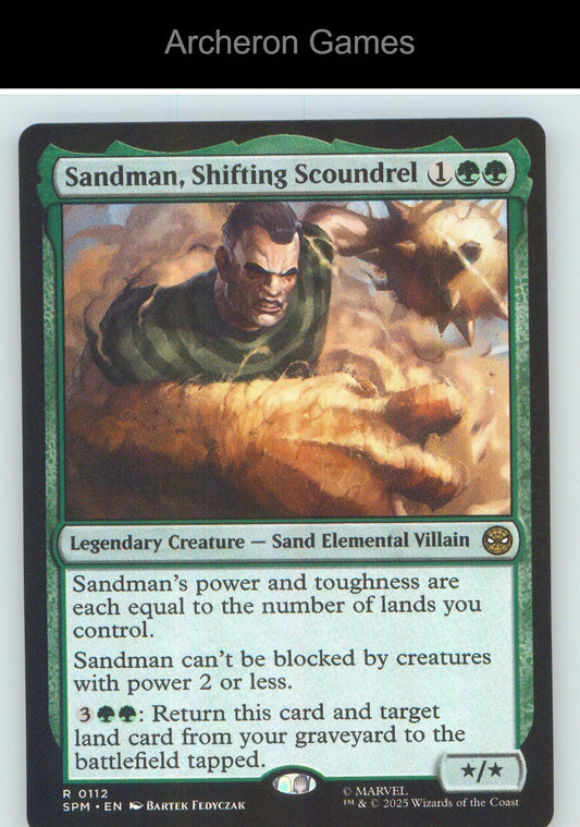 Sandman, Shifting Scoundrel SPM 112 R MTG Card NM/EX+