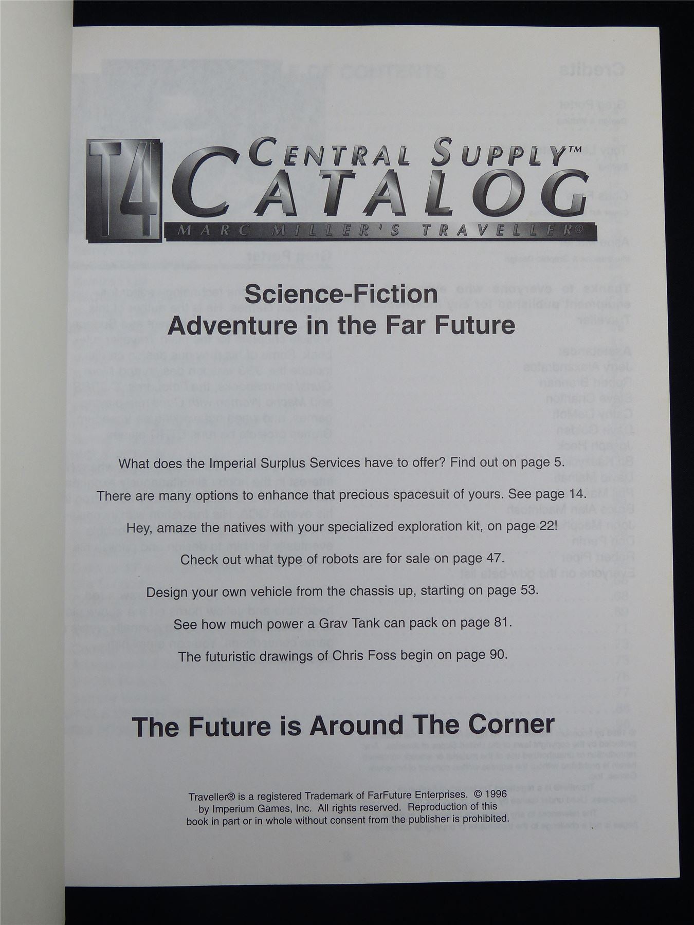 Traveller: T4 Central Supply Catalog - Roleplaying Softback #2RS