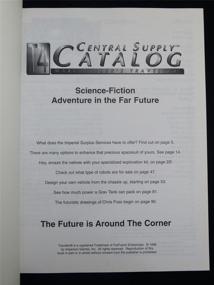 Traveller: T4 Central Supply Catalog - Roleplaying Softback #2RS