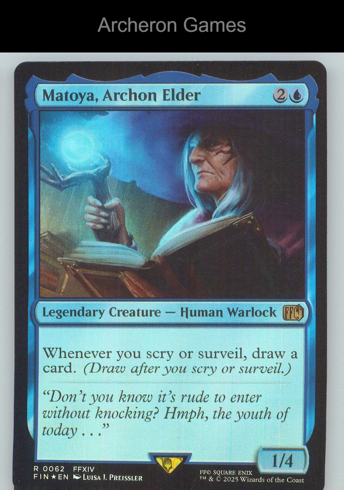 Matoya, Archon Elder FIN 62 R MTG Card NM/EX+ Foil