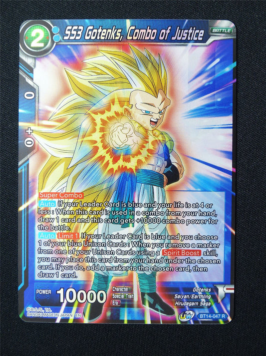 SS3 Gotenks Combo of Justice BT14 R - Dragon Ball Super Card #5PW