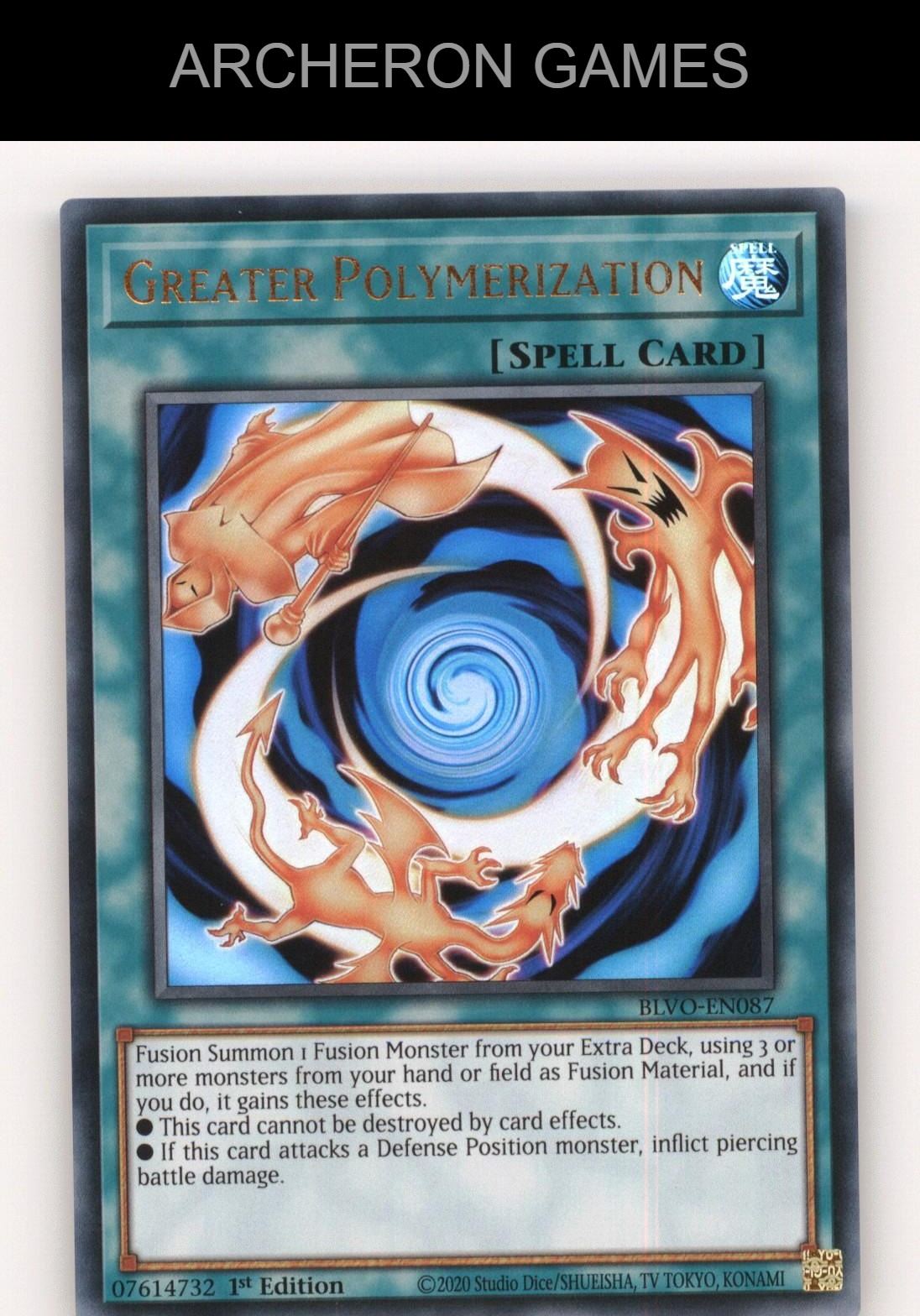 Greater Polymerization Ultra Rare YUGIOH Card