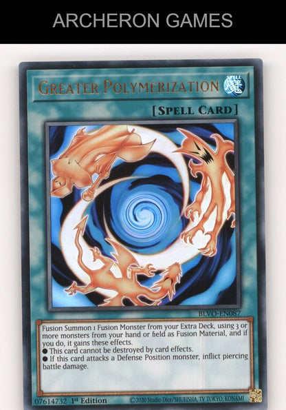 Greater Polymerization Ultra Rare YUGIOH Card
