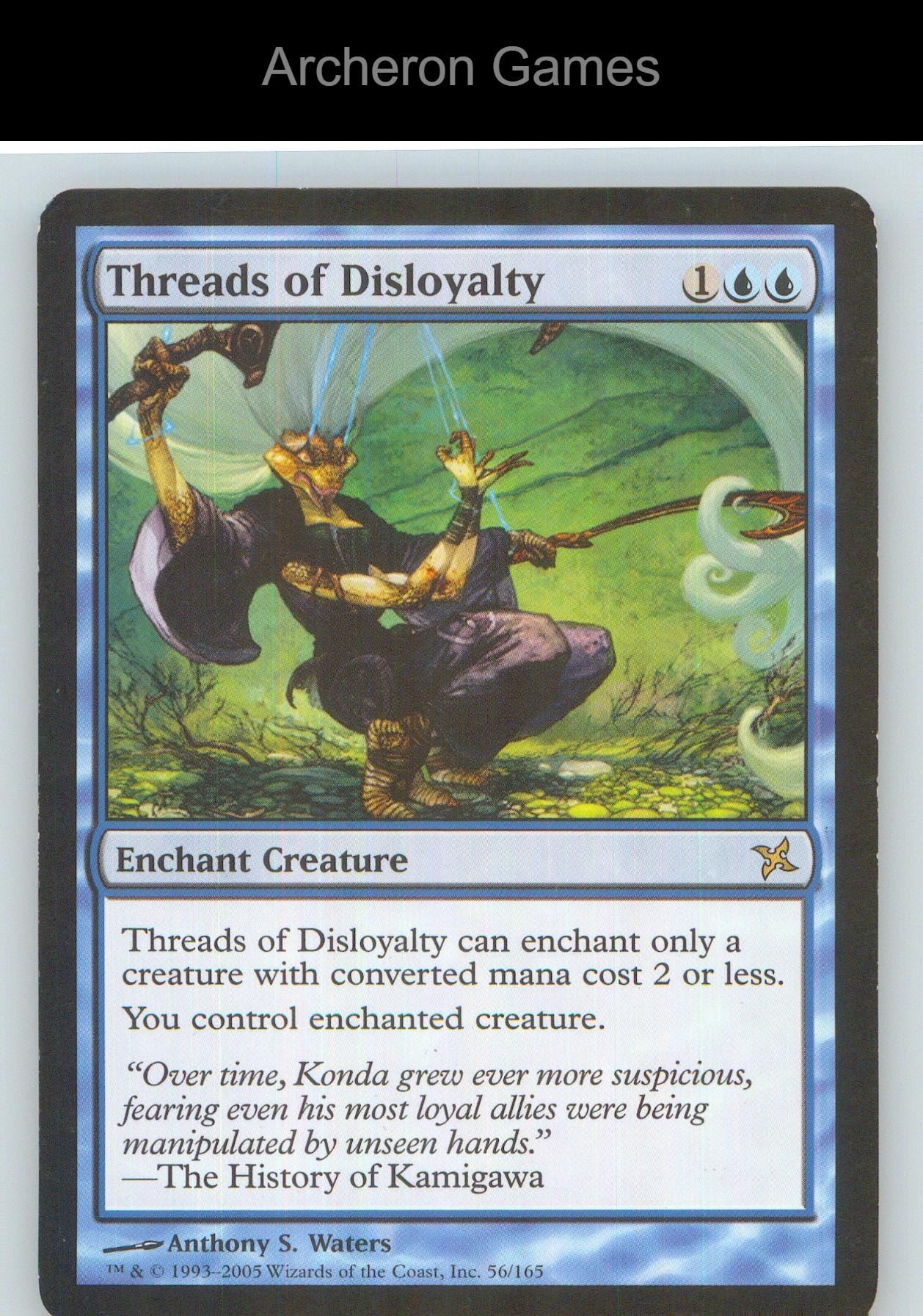 Threads of Disloyalty BOK 56 R MTG Card NM/EX+