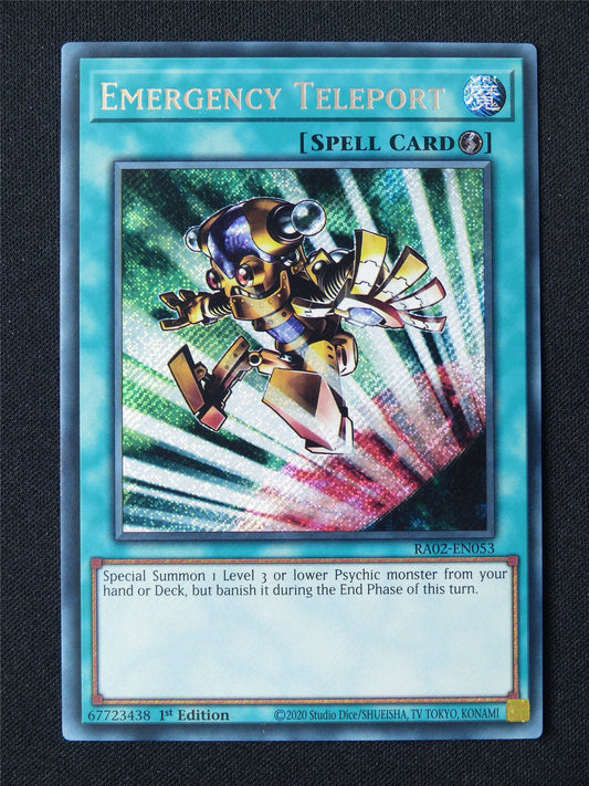 Emergency Teleport RA02 Secret Rare - 1st ed Yugioh Card #31P