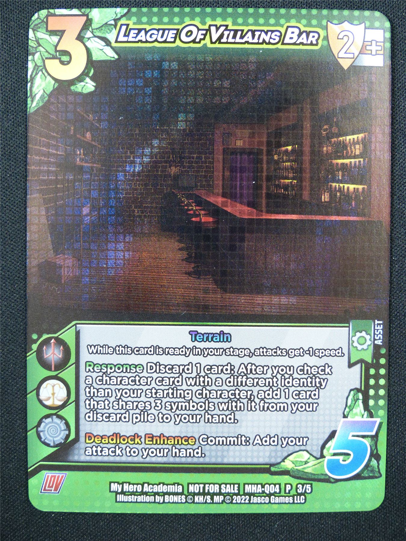 League of Villains Bar P 3/5 Foil - Universus Card #48