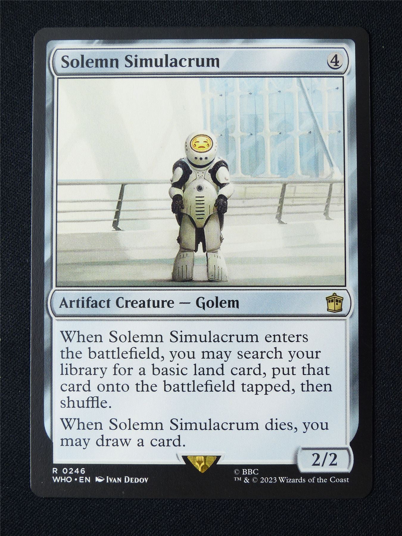 Solemn Simulacrum - WHO - Mtg Card #34V