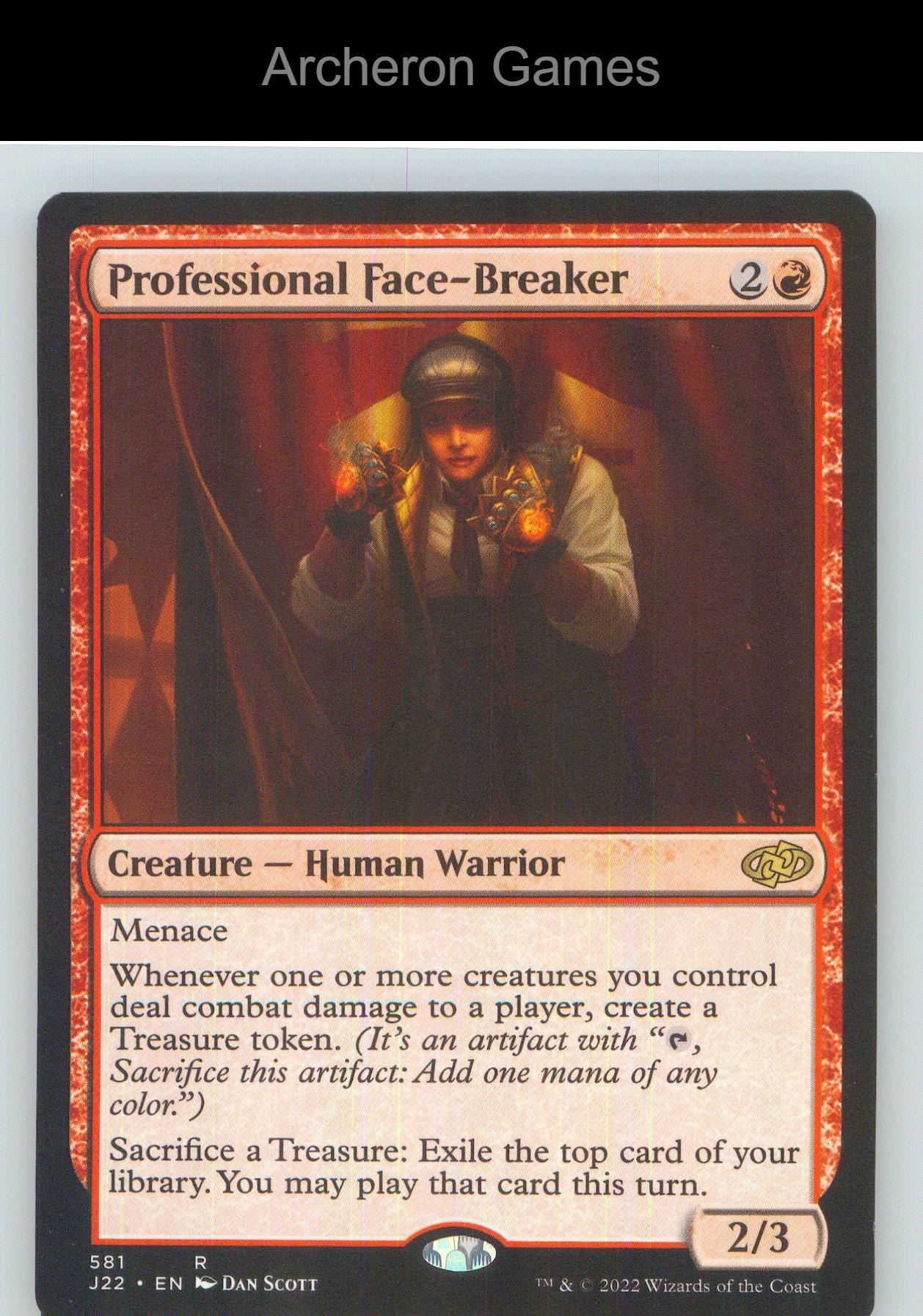 Professional Face-Breaker J22 581 R MTG Card NM/EX+