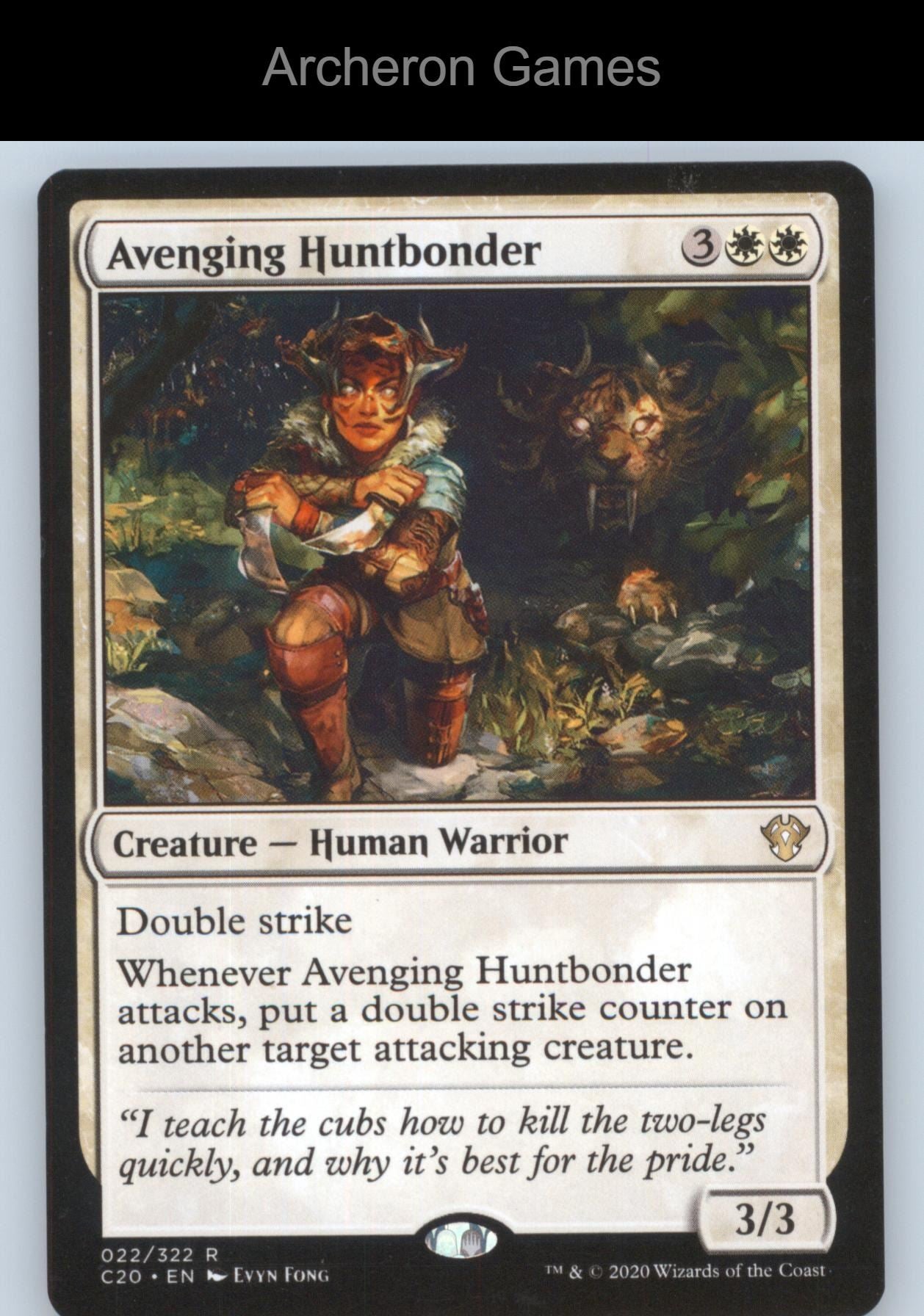 Avenging Huntbonder 22 R MTG Card Commander 2020