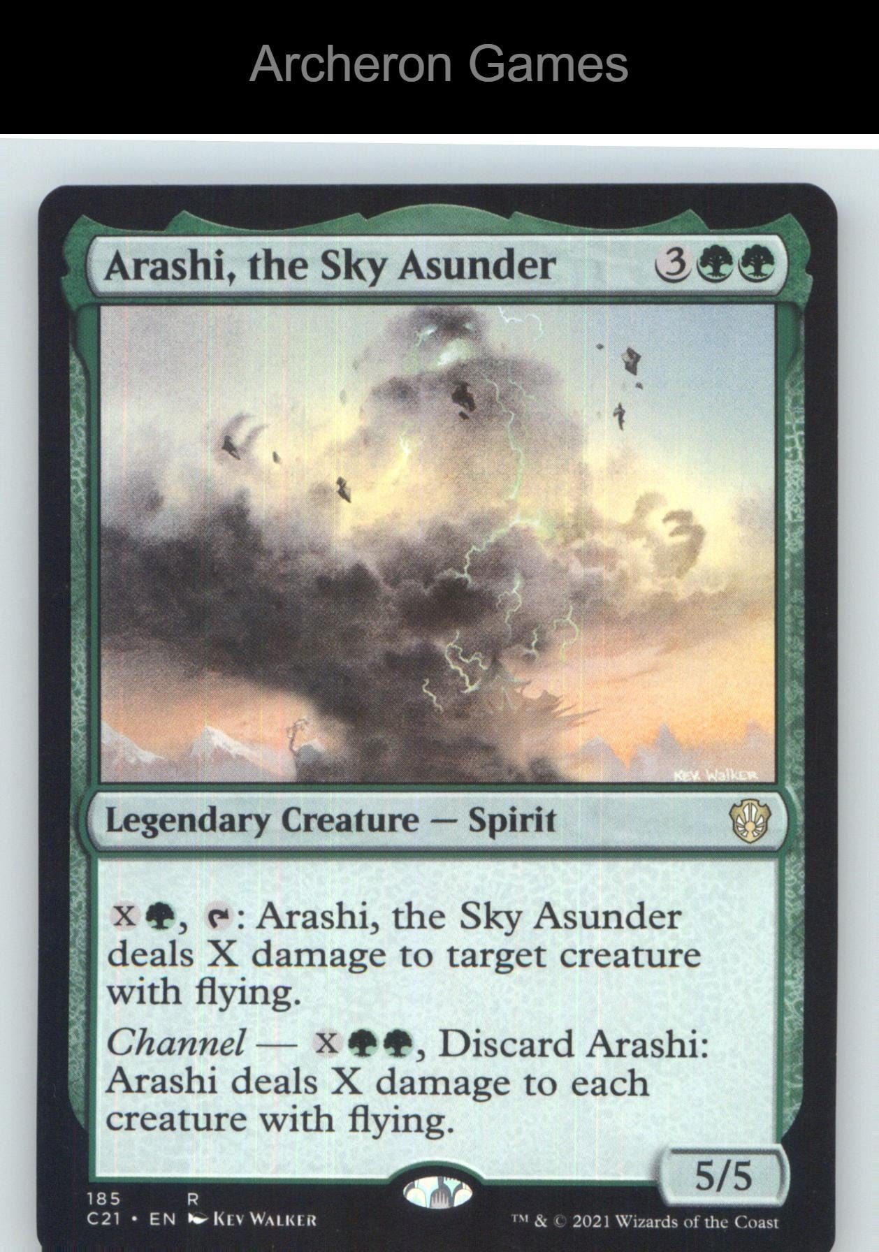 Arashi, the Sky Asunder C21 185 R MTG Card NM/EX+