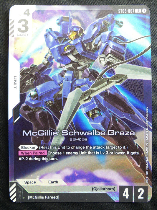 McGillis' Schwalbe Graze ST05-007 LR Foil - Gundam Card #4EF