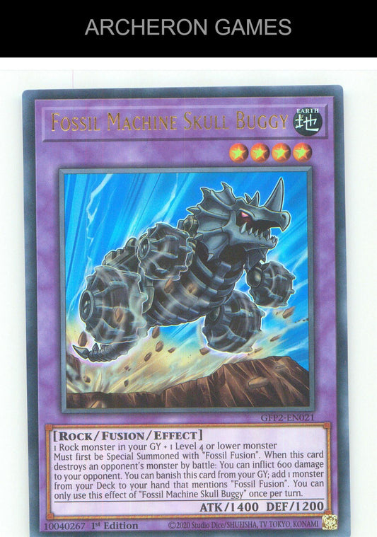 Fossil Machine Skull Buggy UR YUGIOH Card 1st Edition