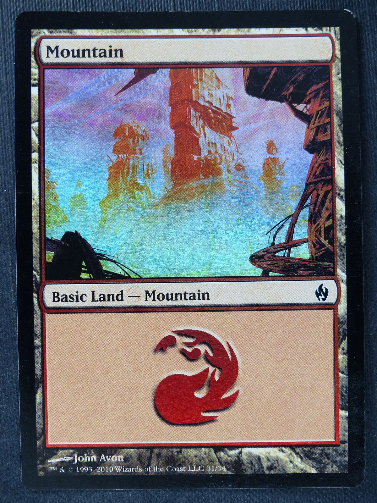 Mountain 31/34 Foil - Mtg Magic Cards #QR