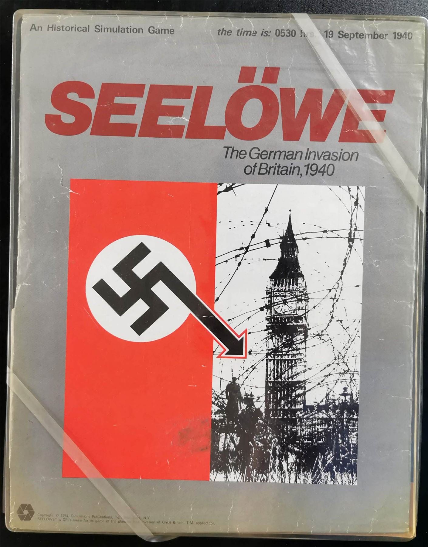 Seelowe The German Invasion of Britain Game: Historical Simulation Game - SPI Game #NQ