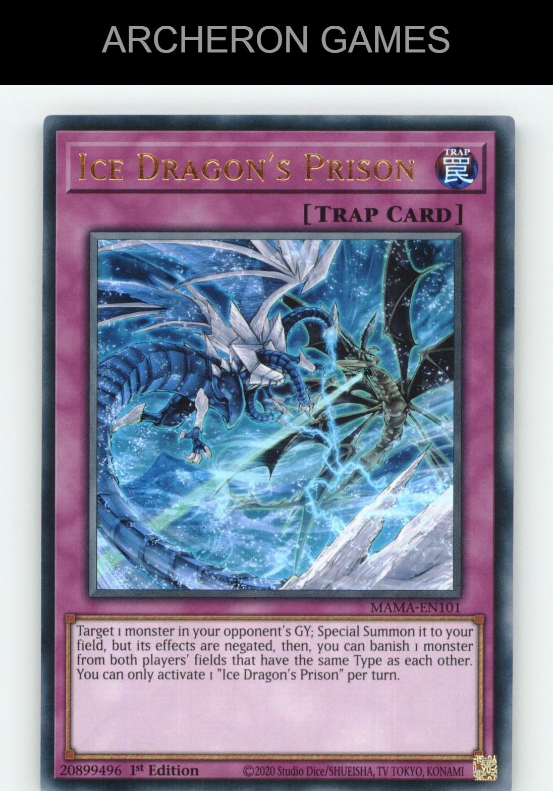 Ice Dragon's Prison Ultra Rare YUGIOH Card