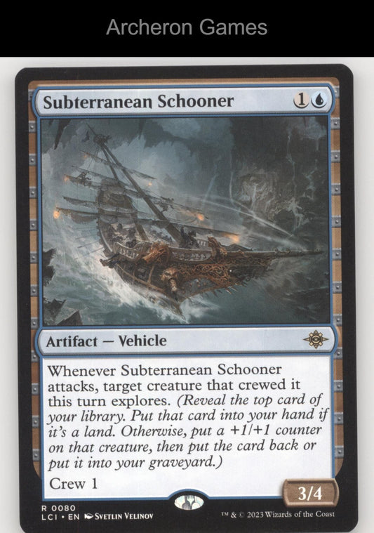 Subterranean Schooner 80 R MTG Card Promo Pack: The Lost Caverns of Ixalan