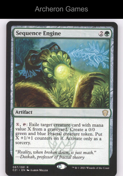 Sequence Engine 67 R MTG Card Commander 2021