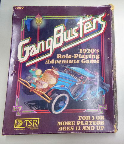 TSR Hobbies Inc 1982 - Gang Busters 1920s Roleplaying Adventure Game #5U
