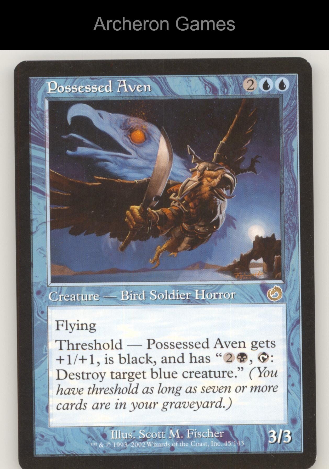 Possessed Aven 45 R MTG Card Torment